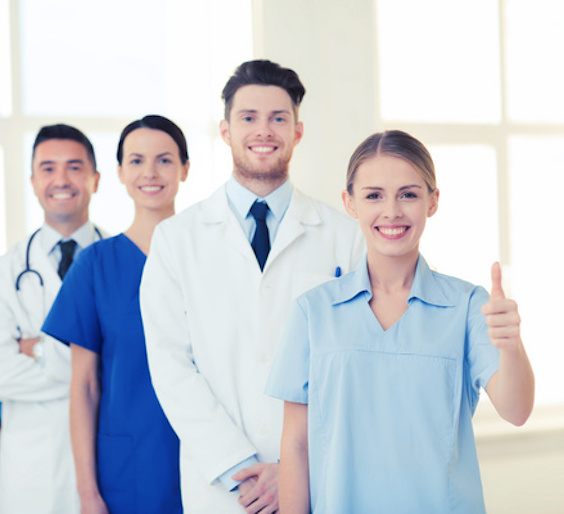 Doctors Showing Thumbs Up Healthcare Photography